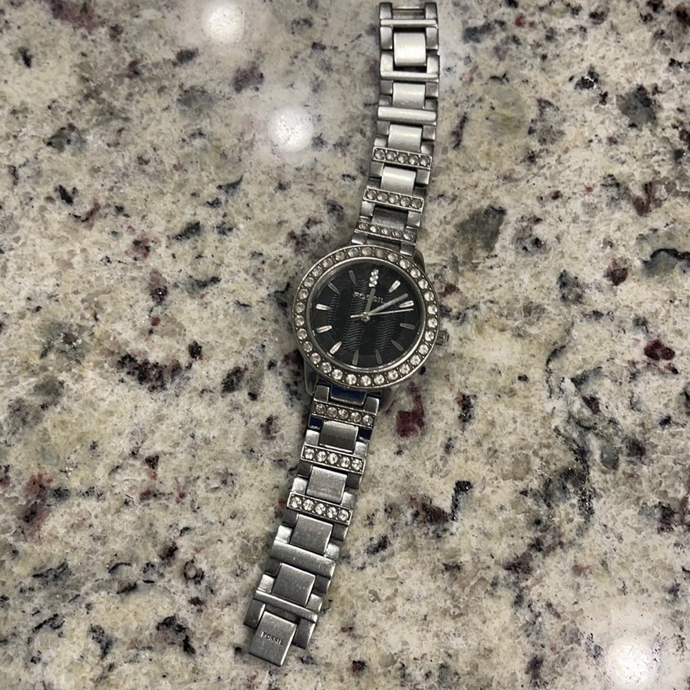 Silver with cubic zirconia stones